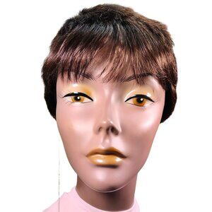 Lord & Cliff 100% Human Hair Wig – Short Pixie Cut Brown